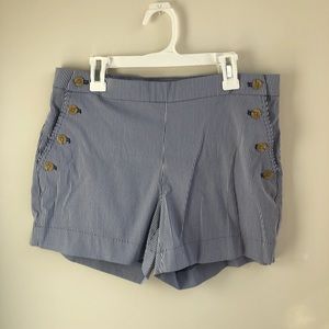 Blue and white striped Banana Republic Shorts